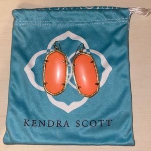 Coral pink Kendra Scott earrings (Danielle style)